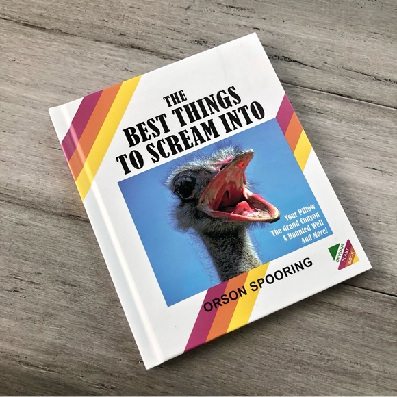 💸 5/20 ‘The Best Things to Scream Into' by Orson Spooring Hardback Comedy Book - Picture 1 of 8